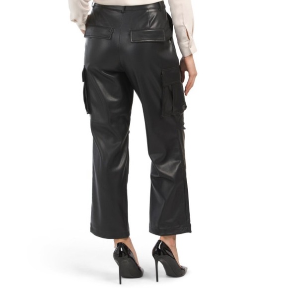 7 For All Mankind Faux Leather Cargo Pants - Picture 16 of 16